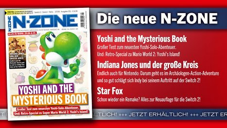 N-ZONE 07/26: Coverstory zu Yoshi and the Mysterious Book, Preview zu Star Fox, Test zu Indiana Jones u. v. m.