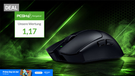 Noch zum Jahresbestpreis am Prime Day 2026: Schnelle 8000-Hz-Maus Razer Viper V3 Pro