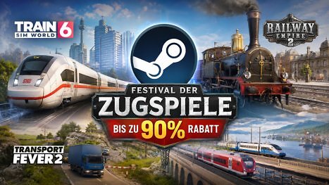 Bis zu 90 % Rabatt: Steam reduziert beliebte Zugspiele