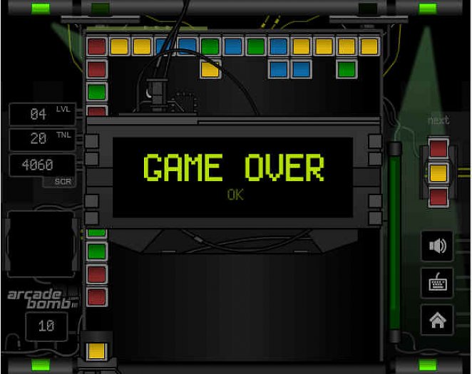 Sind Sie zu langsam, heißt es 'Game Over' in Boombox 2.