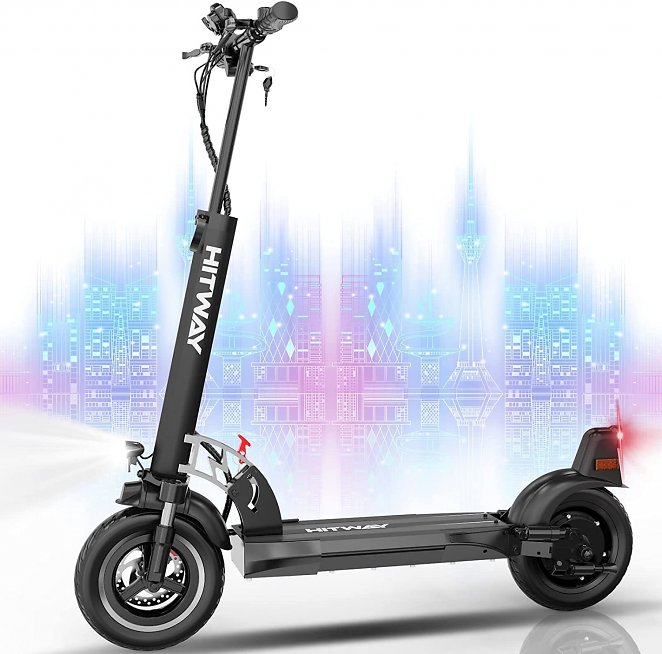 EVERCROSS TECH E-Scooter A1 Mit Straßenzulassung (ABE), 10" Runflat