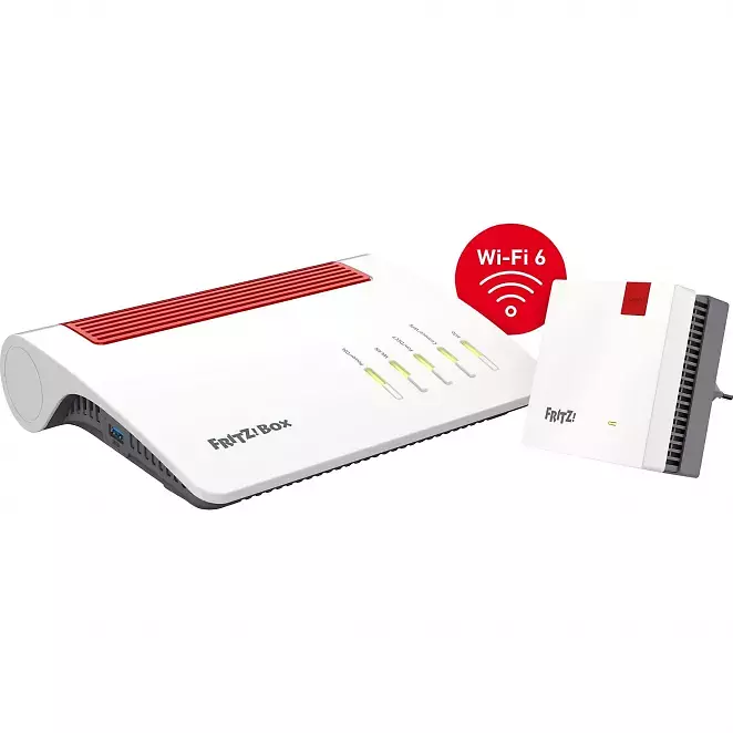 AVM FRITZ!Box 7590 AX + FRITZ!Repeater 1200 AX Wi-Fi 6