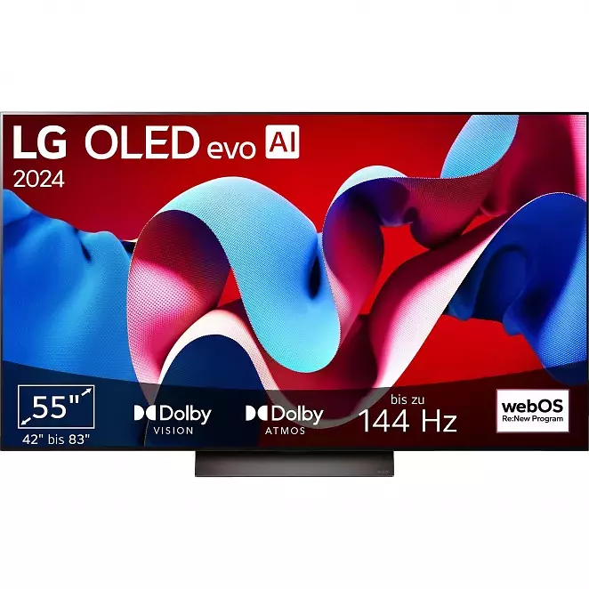 LG OLED55C43LA OLED evo TV (Flat, 55 Zoll / 139 cm, OLED 4K, SMART TV)