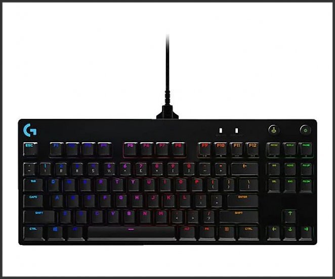 LOGITECH Clicky G Pro Mechanical, Gaming Tastatur, Mechanisch, Sonstiges, kabelgebunden, Schwarz
