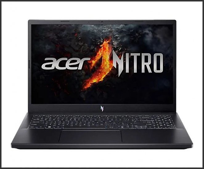 ACER Nitro V15 (ANV15-41-R2C6) mit 165 Hz Display mit Tastaturbeleuchtung, 3 Monate PC Game Pass enthalten, Gaming Notebook, mit 15,6 Zoll Display, AMD Ryzen™ 5 6600H Prozessor, 16 GB RAM, 1 TB SSD, NVIDIA GeForce RTX™ 2050, Obsidian Black, Windows 11 Home