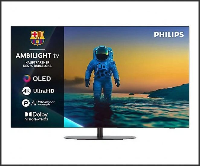 PHILIPS 65OLED810/12 OLED Ambilight TV (Flat, 65 Zoll / 164 cm, UHD 4K, SMART TV, Ambilight)