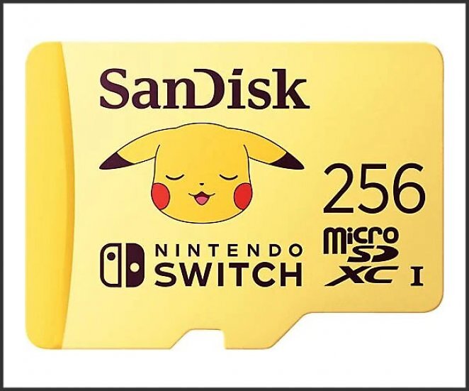 SANDISK Pokémon™ Pikachu microSD™-Karte 256 GB, Flash-Speicherkarte, Gelb