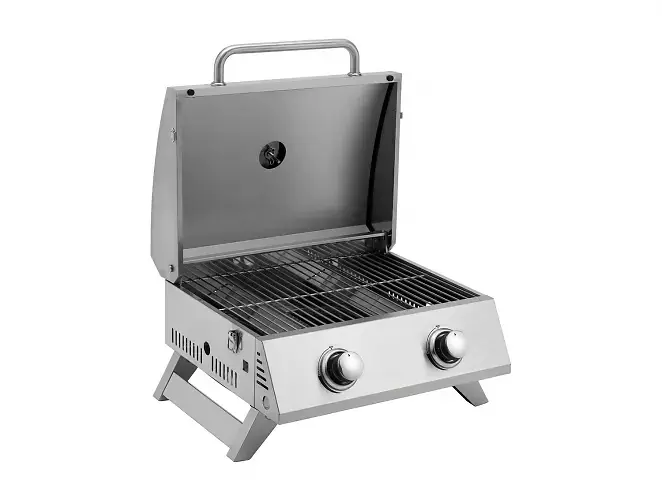 Tisch-Gasgrill Chicago, 6,0 kW, Edelstahl