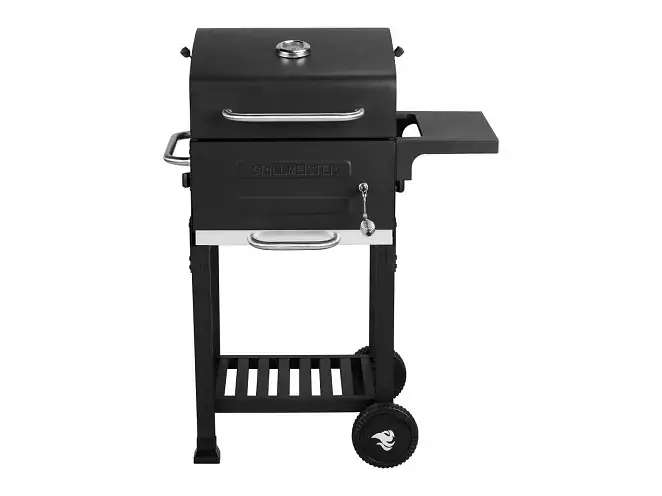 Holzkohle-Komfortgrill Mini KANSAS, mit Warmhalterost