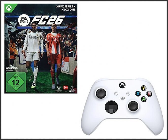 EA Sports FC 26 + Xbox Wireless Controller von Microsoft
