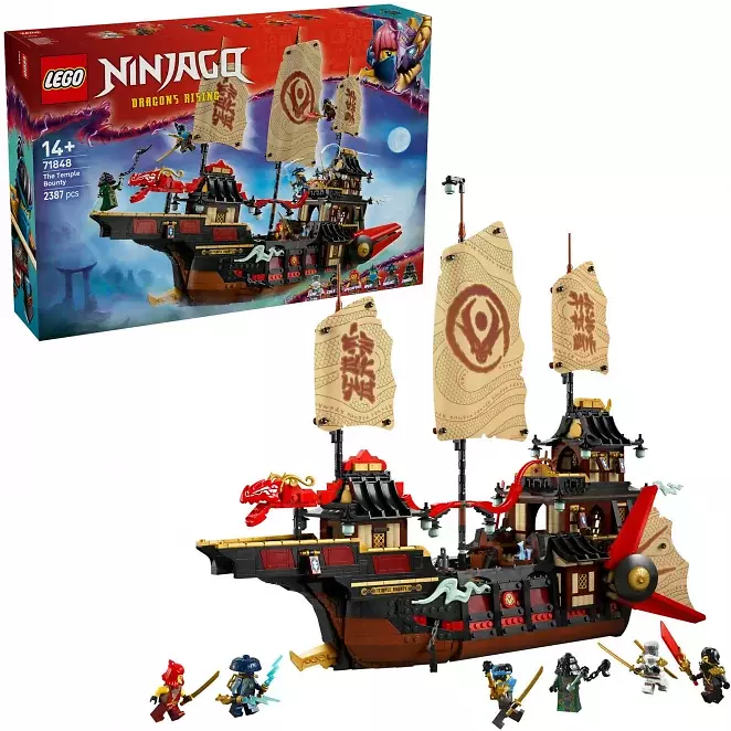 LEGO 71848 Ninjago Der Tempel-Flugsegler, Konstruktionsspielzeug