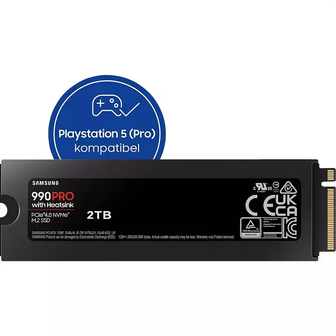 Samsung 990 Pro mit Heatsink, 2 TB