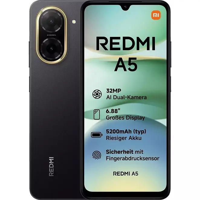 Xiaomi Redmi A5 64 GB Midnight Black Dual SIM