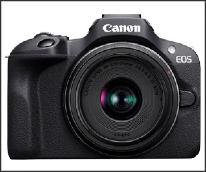 Canon EOS R100 Schwarz + RF-S 18-45mm f/4.5-6.3 IS STM