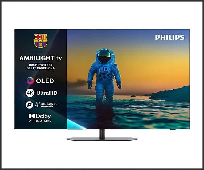 PHILIPS 65OLED810/12 OLED Ambilight TV (Flat, 65 Zoll / 164 cm, UHD 4K, SMART TV, Ambilight)