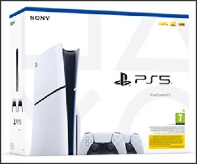 Playstation 5 Slim mit Laufwerk + Zusätzlicher Controller Weiß