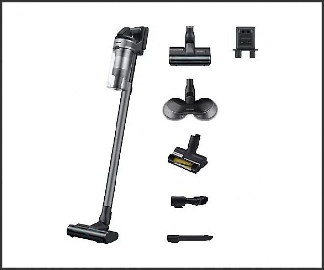 SAMSUNG VS20B75BDR5/WD Jet 75E Wet & Clean Stielsauger, Akkubetrieb, 550 Watt