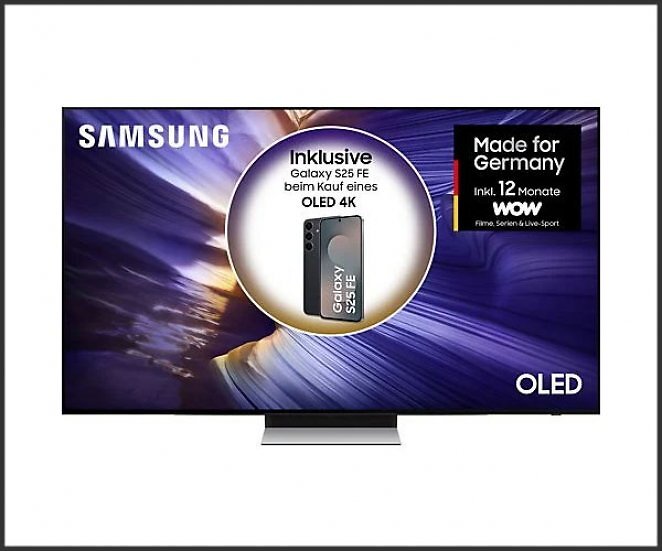 SAMSUNG OLED GQ83S90F 4K Vision AI Smart OLED TV (83 Zoll / 210 cm, UHD 4K, SMART TV)