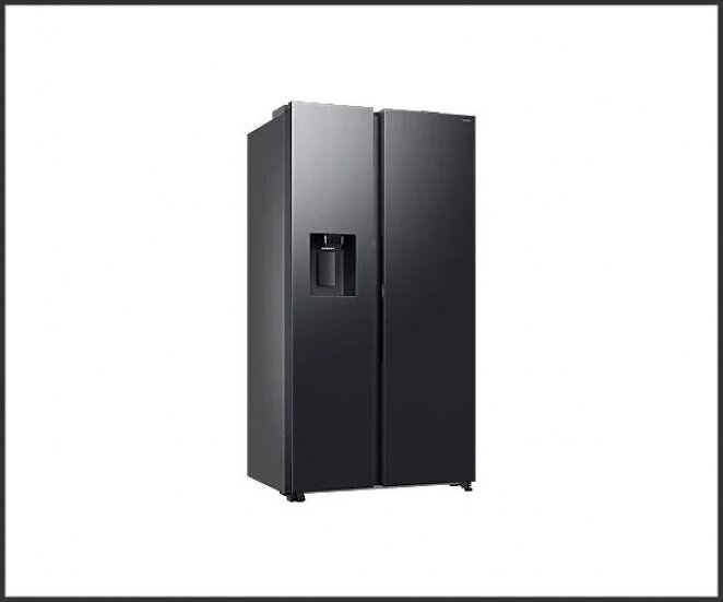 SAMSUNG RS80F65KDFEF RS80F Side-by-Side (635 l, D, 1784 mm hoch, Premium Black Steel)