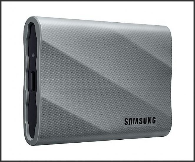 SAMSUNG T9 PC/Mac Festplatte, 1 TB SSD, extern, Grau