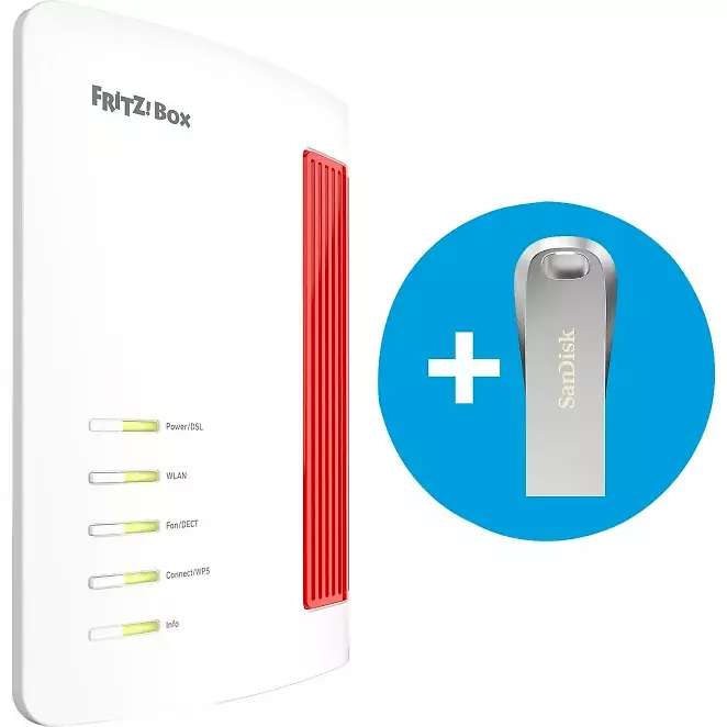 Fritzbox 7690 (Wi-Fi 7) + SanDisk USB-Stick
