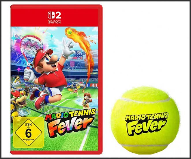 Mario Tennis Fever (Switch 2) inkl. Tennisball mit Aufdruck