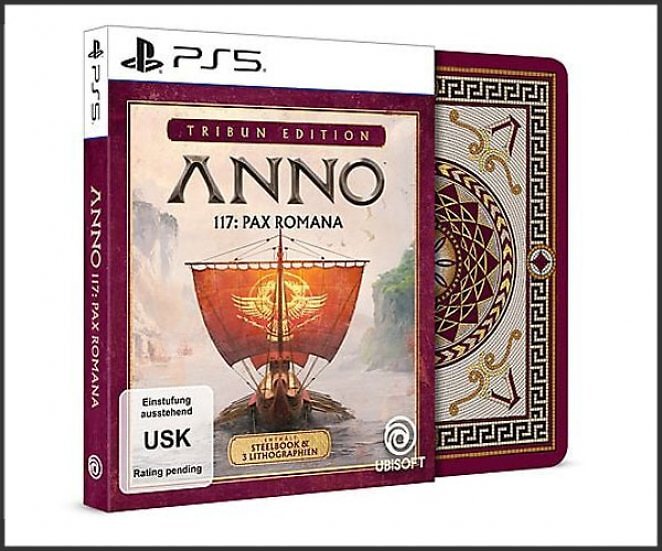 Anno 117: Pax Romana - Tribun Edition Steelbook ® (exklusiv bei Media Markt und Saturn) - [PlayStation 5]