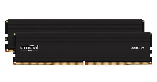 Crucial PRO Overclocking DDR5-6000 - 64GB - CL40 - Dual Channel (2 pcs) - AMD EXPO & Intel XMP - Schwarz