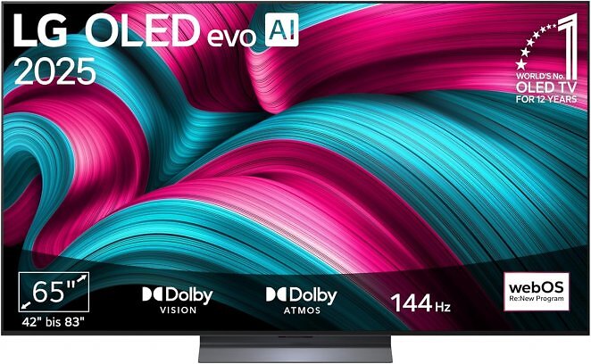 LG OLED65C57LA OLED evo TV (Flat, 65 Zoll / 165 cm