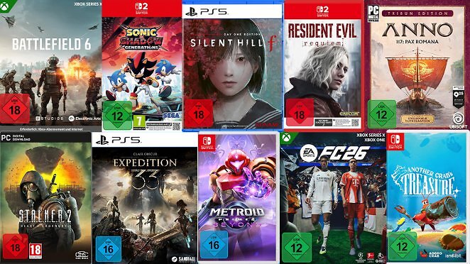 Nur noch heute: Games im Amazon-Frühlingsangebot für Switch 2, PS5, Xbox und PC