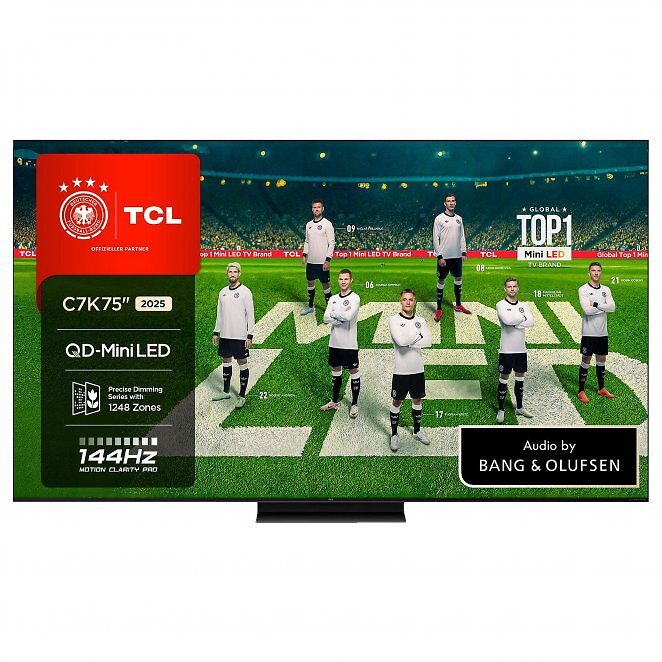 TCL 75C7K QD-Mini-LED Google TV (Flat, 75 Zoll / 189 cm)