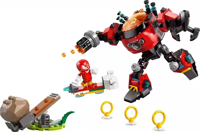 LEGO Sonic the Hedgehog Knuckles vs. Dr. Eggmans Egg Crusher Mech 77005