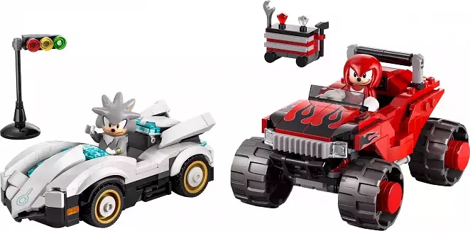 LEGO Sonic the Hedgehog Silvers Auto vs. Knuckles' Monstertruck 77118