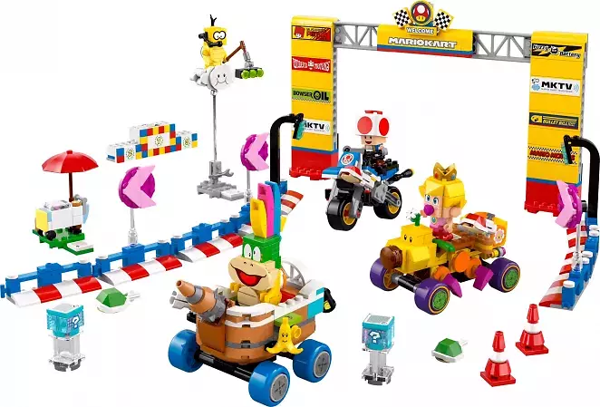 LEGO Super Mario: Mario Kart Baby Peach und Grand-Prix-Set 72036