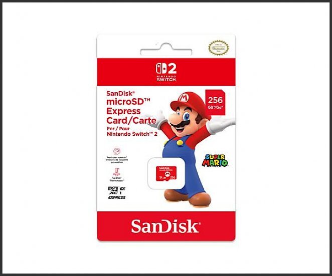 NINTENDO Sandisk Micro SD Express, Speicherkarte, Rot