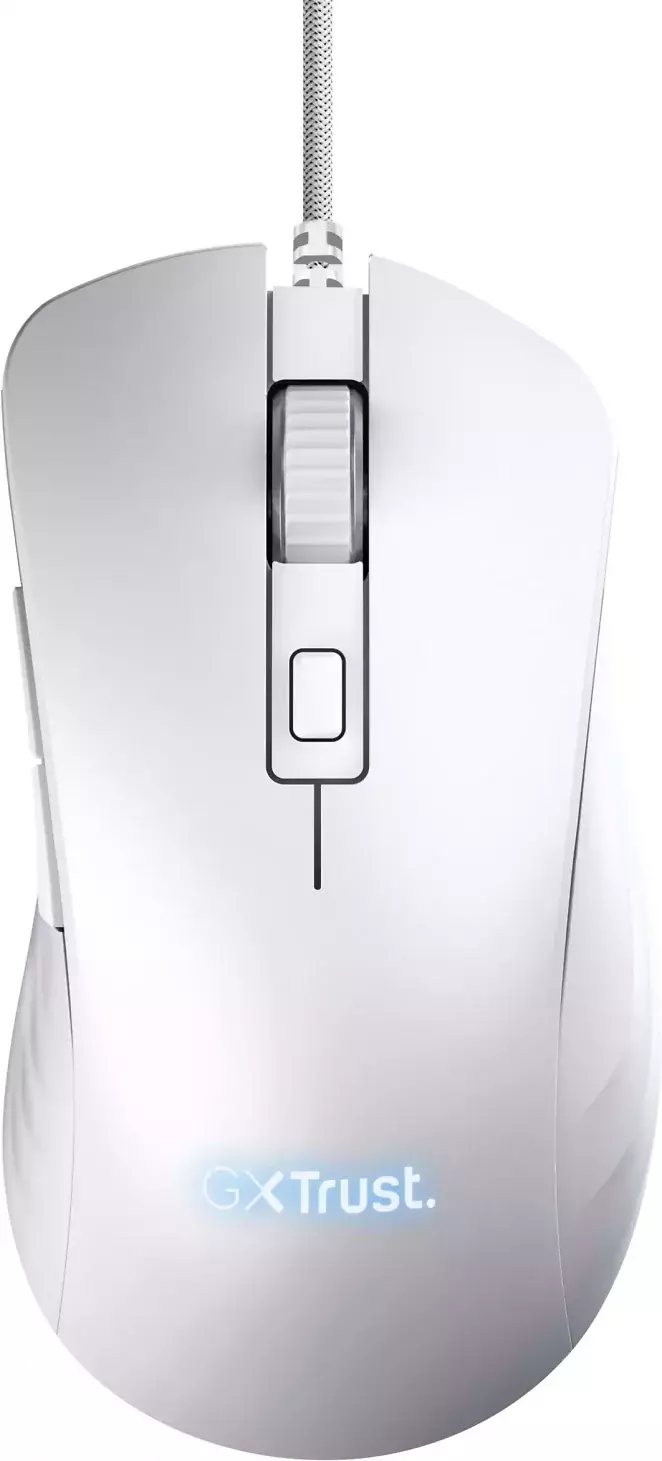 Trust GXT 924W Ybar+ Pro Gaming-Maus Weiß
