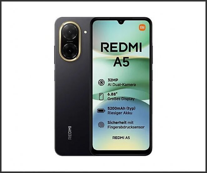 XIAOMI Redmi A5 64 GB Midnight Black Dual SIM