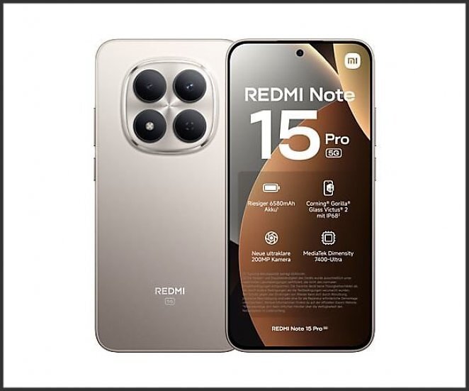 XIAOMI REDMI Note 15 Pro 5G 256 GB Titanium Dual SIM
