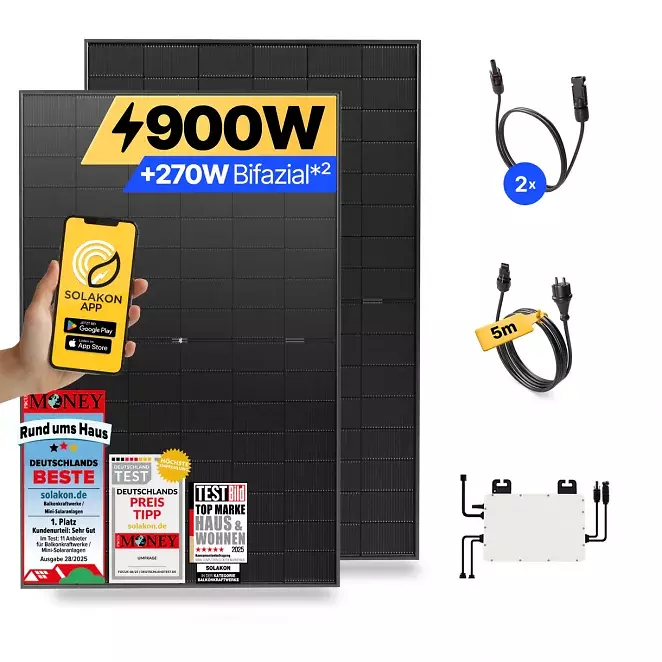 Solakon onLite mit 900 Watt und optionalem Speicher