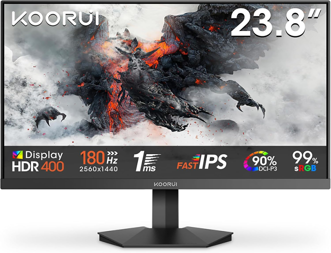 Koorui G2421V, 24 Zoll, 2.560 × 1.440, IPS, 180 Hz