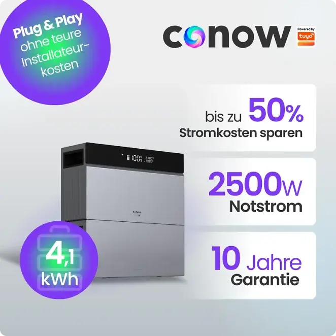 Tuya Conow CBE2000 Pro AIO Speicherpaket 4,09 kWh + Gratis Smart Meter