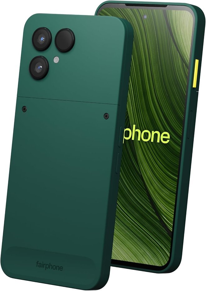 Das Fairphone (Gen. 6) Dual-SIM 8GB/256GB grün Android 15 Smartphone