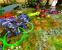 Zwei Mechs der Outlaws, dem Gefangenen-Team, gehen gegen Befestigungstürme der Northland Force vor.
