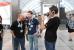 Sebastian Weber, Felix Schütz und Dominik Schmitt beim Videodreh.