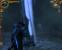 Nachdem der Golem "lebt" und gar nicht freundlich daherkommt, schluckt Geralt fix noch einen Trank vor dem Kampf.