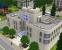 Das St.-Angela-Hospital im Zentrum von Sunset Valley ist die Anlaufstelle für alle Sims, die Doktor spielen wollen. Auch Baumkopf Holzfaust fragt hier nach Arbeit – mit Erfolg. (1)