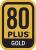 Das Symbol für eine "80 Plus Gold" Zertifizierung
