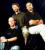 Das Gründertrio (von links nach rechts): Frank Pearce, Mike Morhaime und Allen Adham.