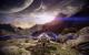 Mass Effect 2: Meistens spielt Mass Effect 2 in geschlossenen Gebäuden oder Raumschiffen. Wenn ihr allerdings einen Blick auf den Himmel erhaschen könnt, kann die Kinnlade schonmal nach unten klappen.