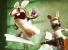 <strong>Rabbids</strong> aus <strong>Rayman Raving Rabbids</strong> - Sie sehen unheimlich süß und knuddelig aus, doch der erste Eindruck täuscht enorm. Die weißen Hasen sind in Wirklichkeit kleine Teufel, die lauter Schabernack im Kopf haben. Ein Beweisfoto finden sie oberhalb dieser Zeilen.